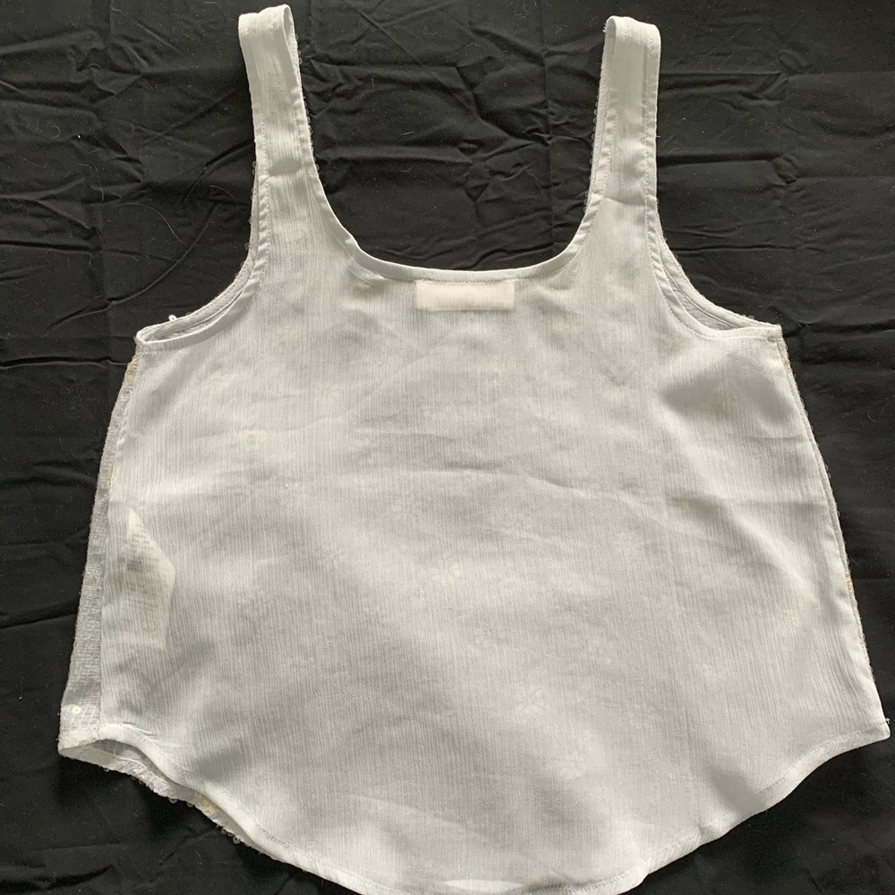 Abercrombie & Fitch Light Grey Gauzy Cami - Picture 4 of 4